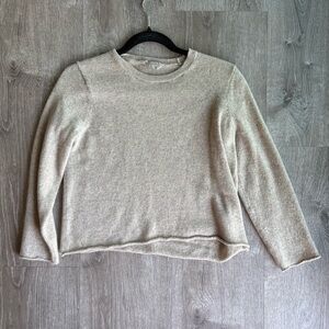 Everlane Cashmere Cream Crewneck Sweater